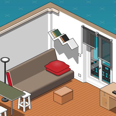 Isometric flat